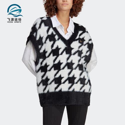 Adidas/阿迪达斯正品三叶草女士时尚运动宽松马甲背心IB8613
