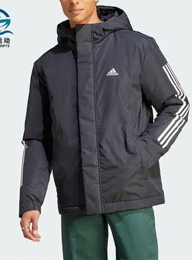 Adidas/阿迪达斯正品冬季新款男子休闲保暖连帽棉服IP2537