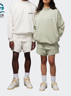 Adidas/阿迪达斯正品三叶草男女简约时尚印花运动休闲卫衣IA3436