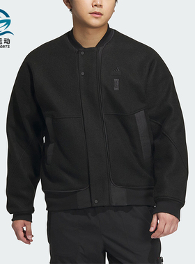 Adidas/阿迪达斯正品冬季新款男子宽松加绒针织外套IP4910