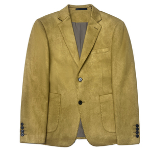 高品质麂皮绒西装外套男修身高级感西服男便服单西男XZ5533-P155图片