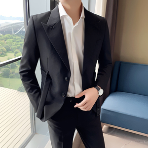 2025 新款经典网红西装小西服男士西装套装二件套LJT2211-P200图片