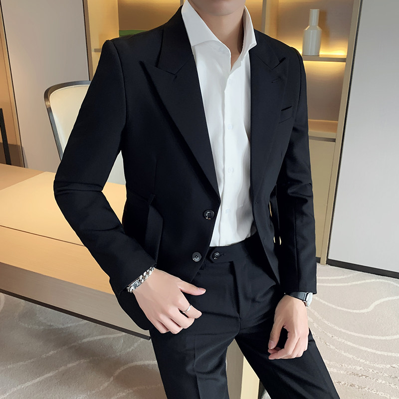 2025新款经典网红西装小西服男士西装套装二件套LJT2211-P200,男装西服,星座197