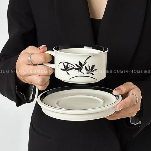 复古风小众陶瓷咖啡杯女高颜值