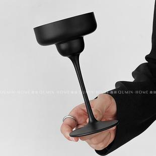 趣皿复古调酒高脚杯鸡尾酒杯轻奢高级感玻璃酒杯马天尼杯香槟杯子