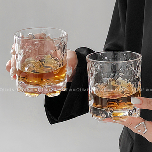 趣皿古典威士忌酒杯高级感洋酒杯ins风透兰地杯透明水晶玻璃杯子