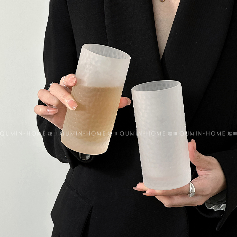 玻璃杯子办公家用饮料茶杯随手杯