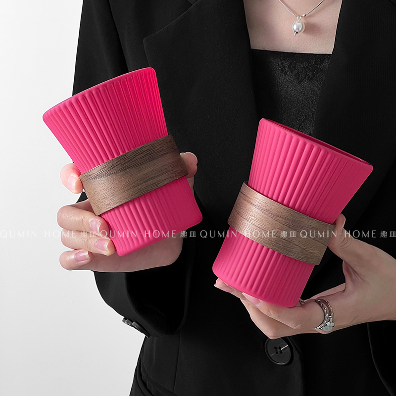 玻璃水杯轻奢挂耳咖啡杯子精致