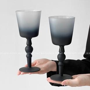 趣皿ins风法式 玻璃红酒杯高脚杯家用轻奢高级感葡萄酒杯香槟杯子