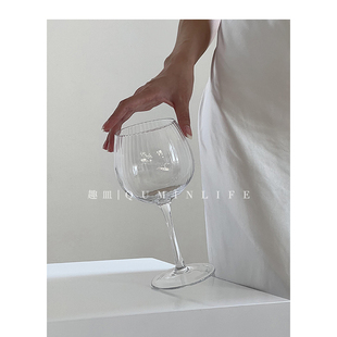 Qumin 高脚杯家用红酒杯玻璃大号香槟甜酒杯白兰地葡萄酒杯子 法式