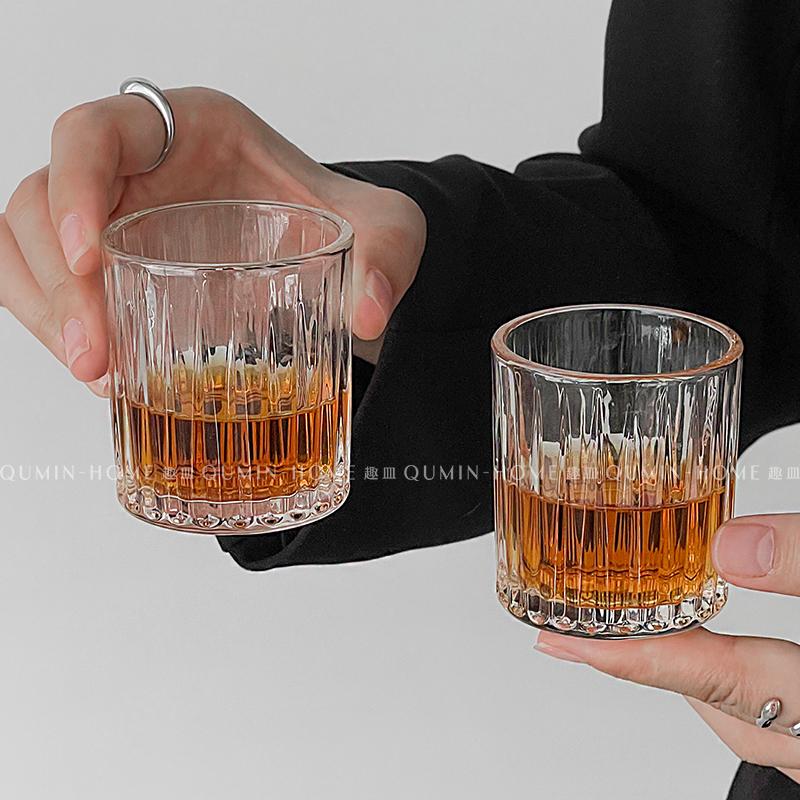 ins风玻璃威士忌杯烈酒杯