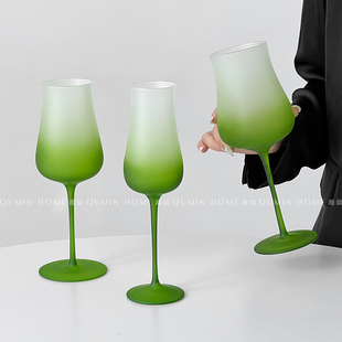 趣皿高颜值葡萄酒杯红酒杯套装 玻璃高脚杯酒杯家用轻奢高级感杯子