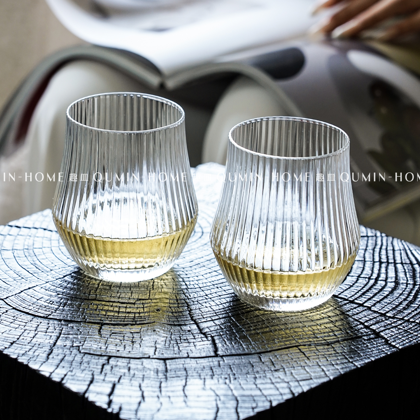 趣皿复古威士忌酒杯小众简约风玻璃杯调酒杯冷饮果汁杯冰美式杯子