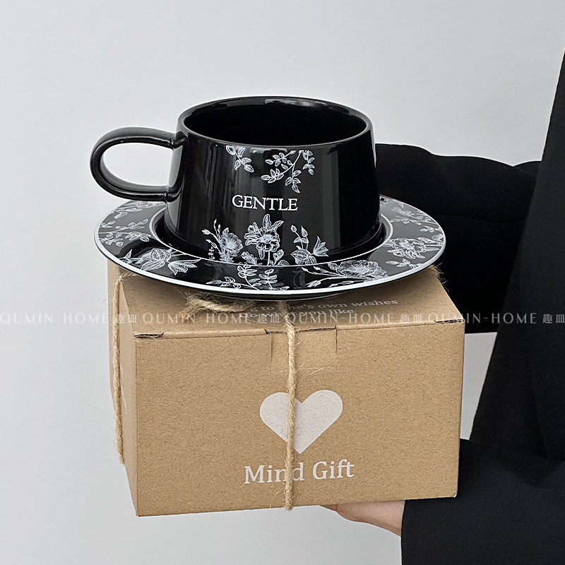 陶瓷咖啡杯碟女高级感精致