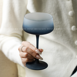 趣皿ins风轻奢葡萄酒杯高级感红酒杯高颜值高脚杯香槟杯鸡尾酒杯