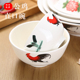 陶瓷公鸡直口碗怀旧经典 直口碗农庄餐具传统公鸡碗饭店碗酒店用品