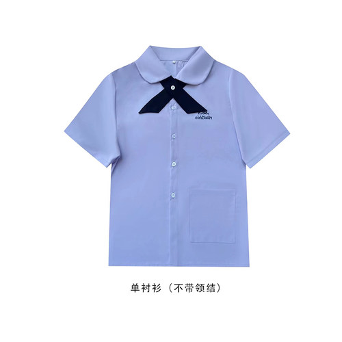 短袖泰国泰式校服娜诺制服jk衬衫女裙子学院风高中生套装毕业班服