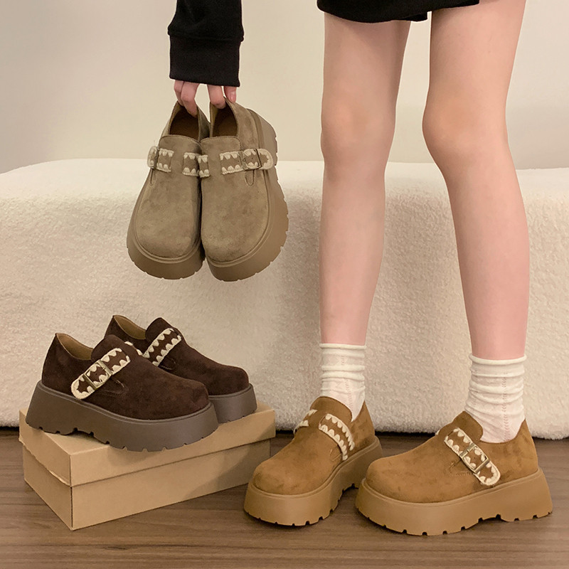 小个子松糕底增高勃肯鞋女2026春季厚底新款配裙子乐福鞋深口单鞋,女鞋,勃肯鞋/软木鞋,淘宝优惠券,粉丝福利购,淘宝优惠卷