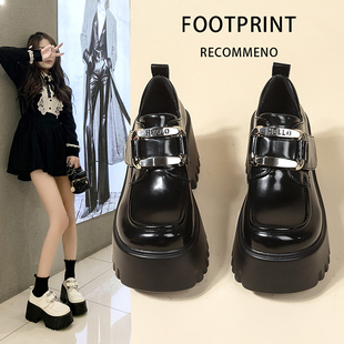 8cm玛丽珍小皮鞋女英伦厚底2026年新款小个子增高显瘦乐福鞋春秋