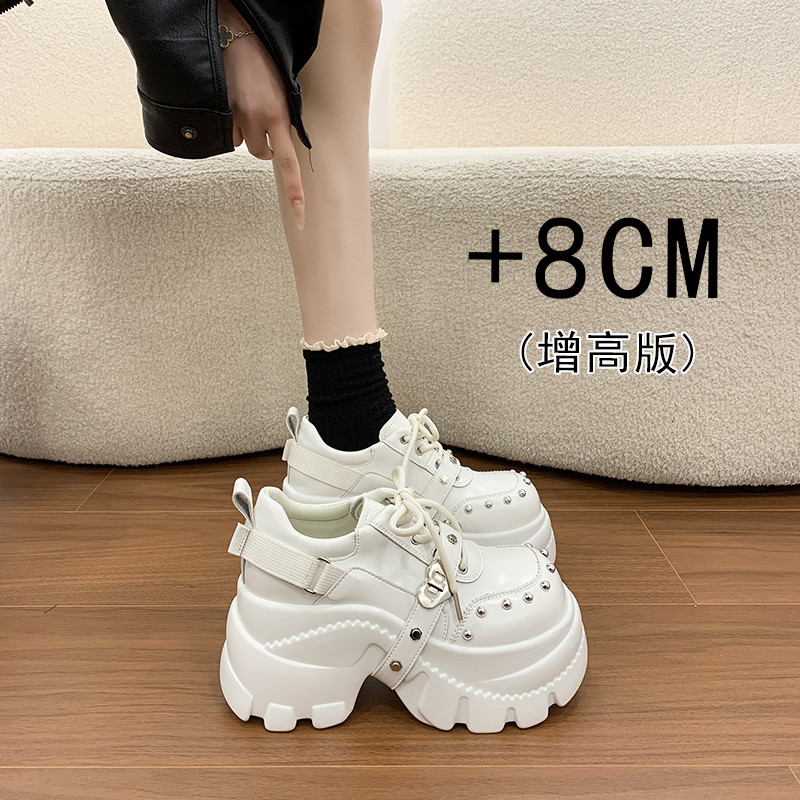 高级感厚底小皮鞋女2026新款朋克系带松糕乐福鞋爱心扣增高单鞋春,女鞋,深口单鞋,淘宝优惠券,粉丝福利购,淘宝优惠卷