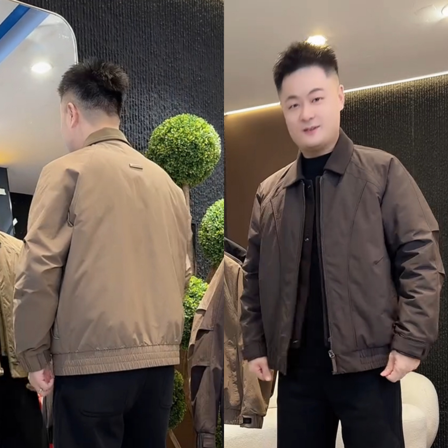 冬季新款男士立体拼接休闲工装棉服韩版加棉老钱风翻领夹克外套潮