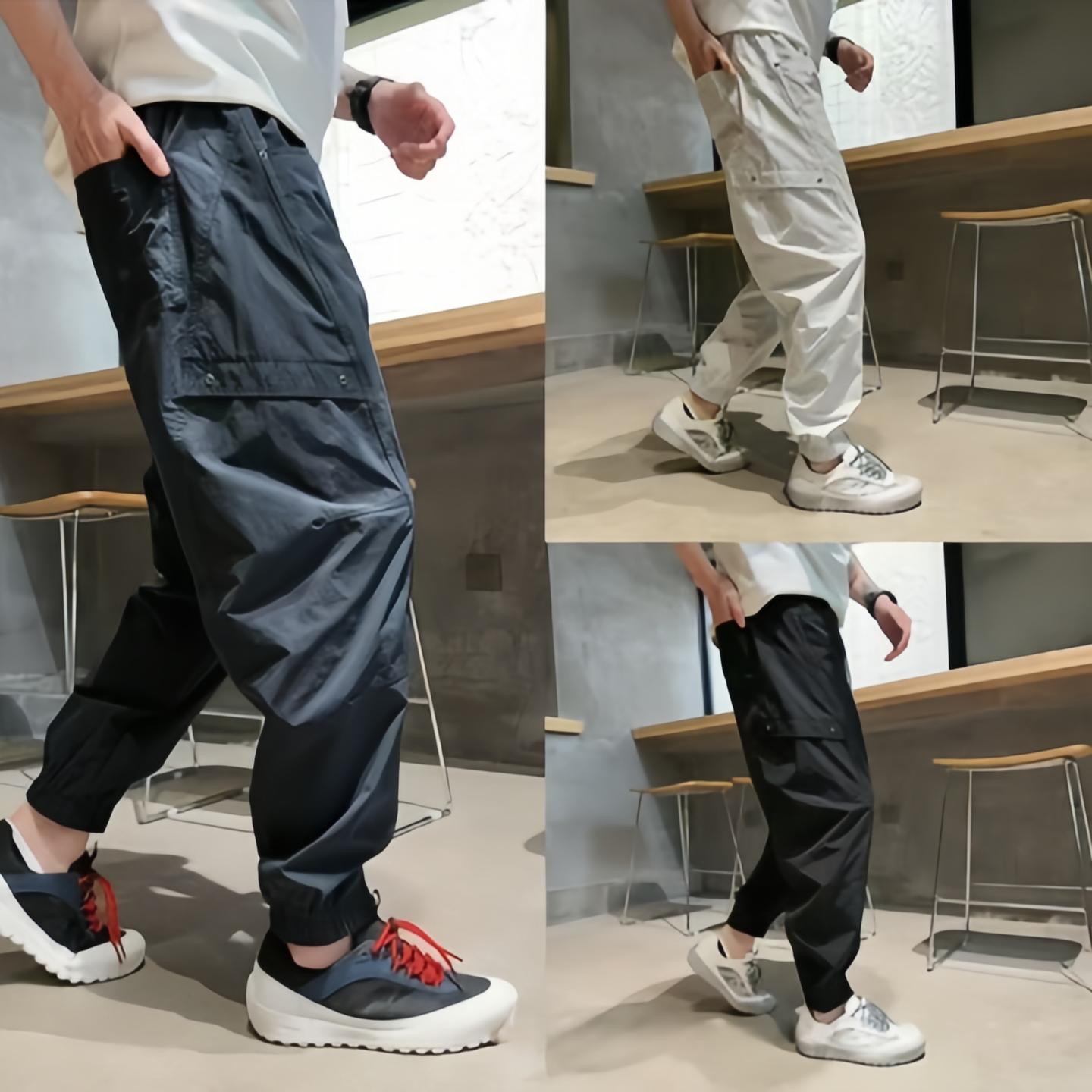 夏季薄款美式潮流户外机能风速干百搭休闲裤那是你时尚痞帅束脚裤