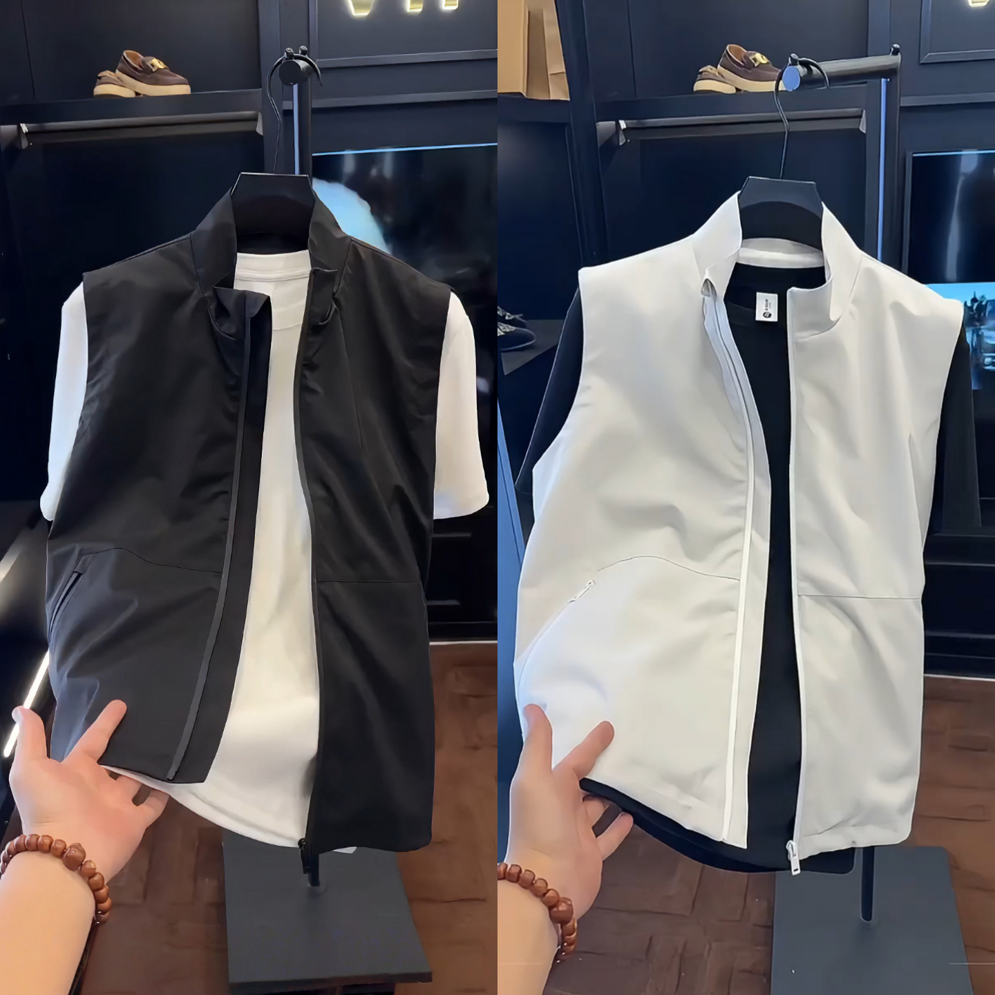 轻奢高品质秋季新款男士立领马甲时尚百搭休闲外套商务上衣高级感