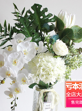 婚庆仿真花手捧花蝴蝶兰套装
