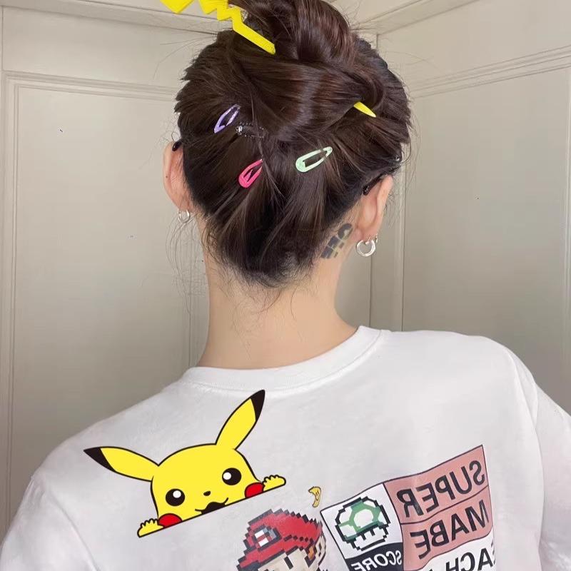 创意皮卡丘尾巴发簪简约后脑勺发饰少女感闪电簪子可爱盘发头饰品