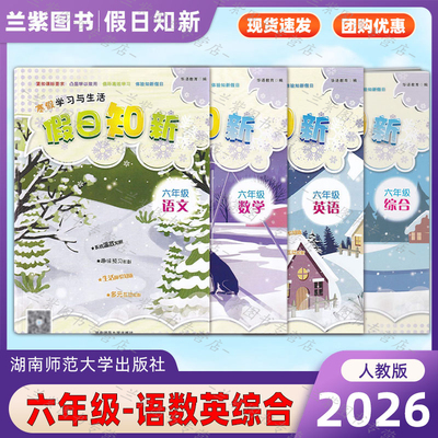 2025年假日知新六年级语数英
