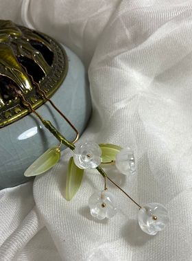 子规【芝士兰兰】原创保色透白发簪珍珠汉服配饰发钗古风饰品