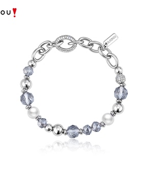 AJIDOU阿吉豆手饰女款灰色光迹系列手链手串