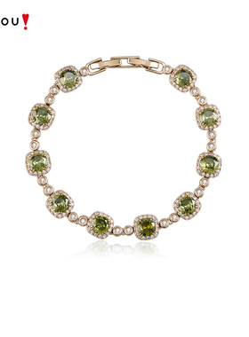 AJIDOU阿吉豆手饰女款四叶草和小方糖系列手链手串