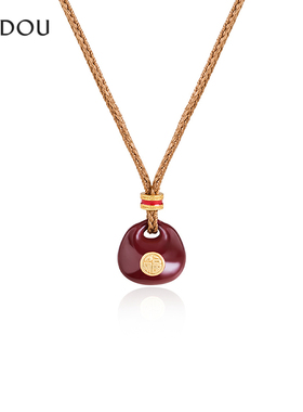 AJIDOU阿吉豆项链女款红色福袋时尚休闲毛衣链