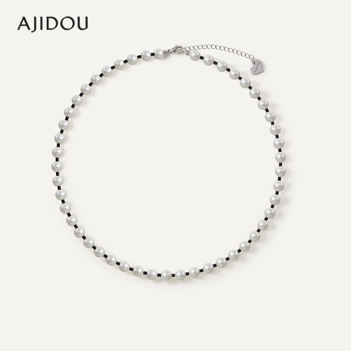 AJIDOU阿吉豆项链女毛衣链珍珠线下专柜同款时尚优雅锁骨链颈链