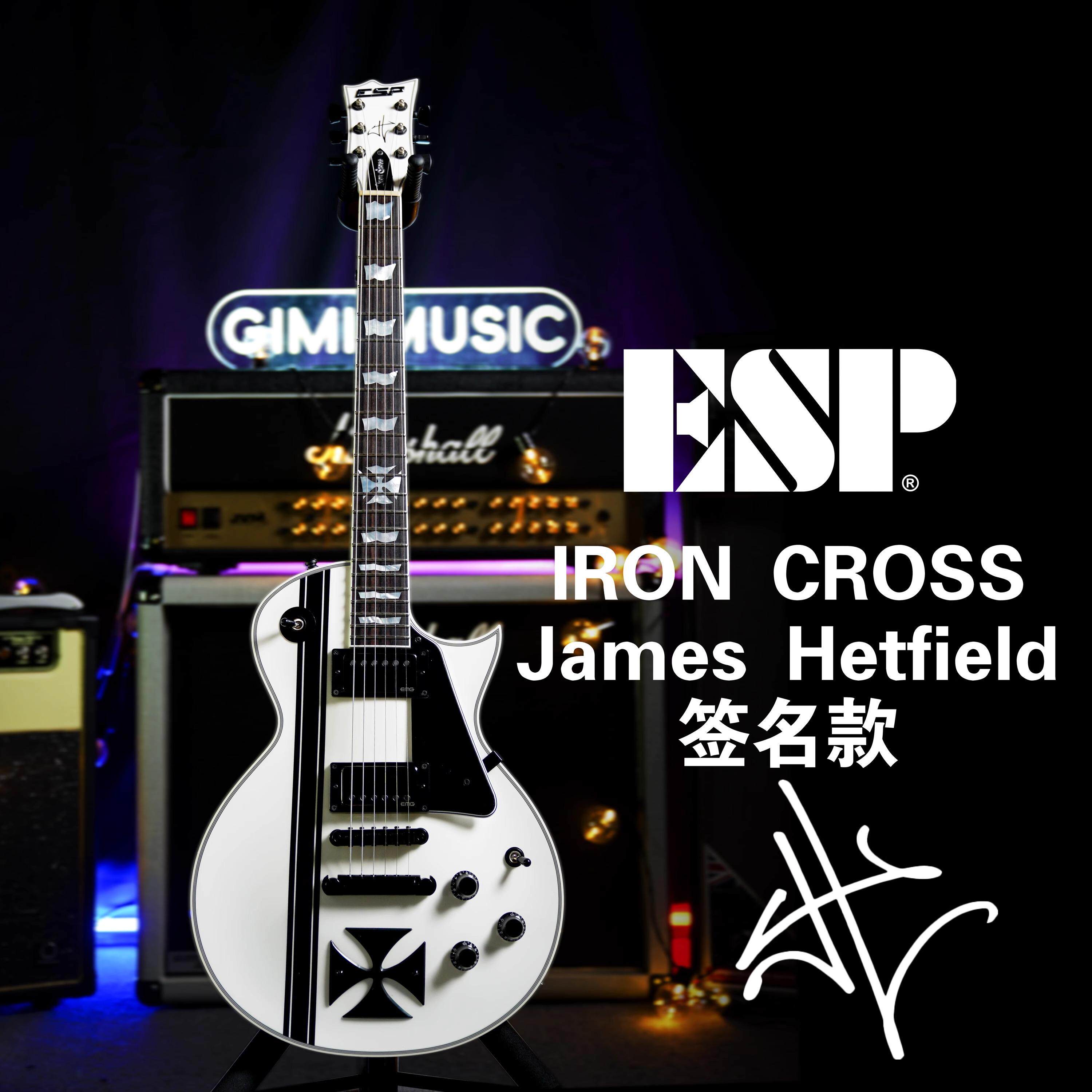 ESP Custom Shop手工吉他James Hetfield签名款Iron Cross铁十字