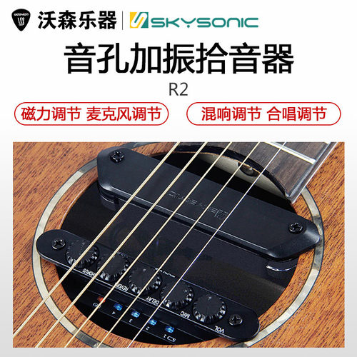 天音共振SKYSONIC R2加振拾音器黑科技电箱加震同频共振EQ