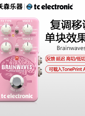 TC Electronic Brainwaves PITCH SHIFTER复调移调吉他单块效果器