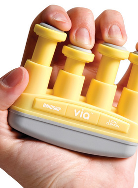 美国进口 ProHands VIA 乐器 手指训练器 指力器 黄色4磅 蓝色6磅