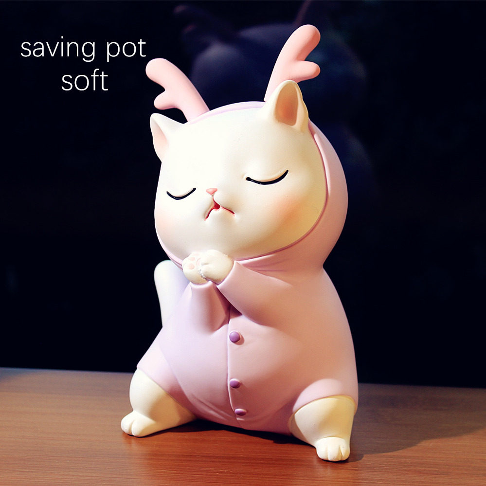 卡通可爱猫储蓄存钱罐儿童送闺蜜同学创意生日礼物女生送女友实用