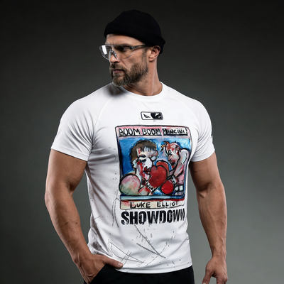 VSZAP美式风印花短袖T恤男士速干