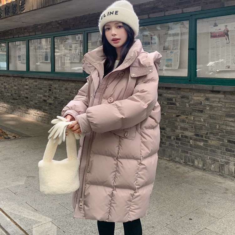 日本OFFCAT反季90鹅绒服新款羽绒服女款中长款冬季外套小个子爆款
