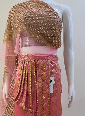 哆哩傣族服饰泰国服饰参加晚会舞蹈华丽傣族血写真服装套装女夏