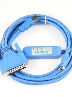 三菱A及FX系列PLC编程电缆下载上传数据传输通信讯线USB-SC-09