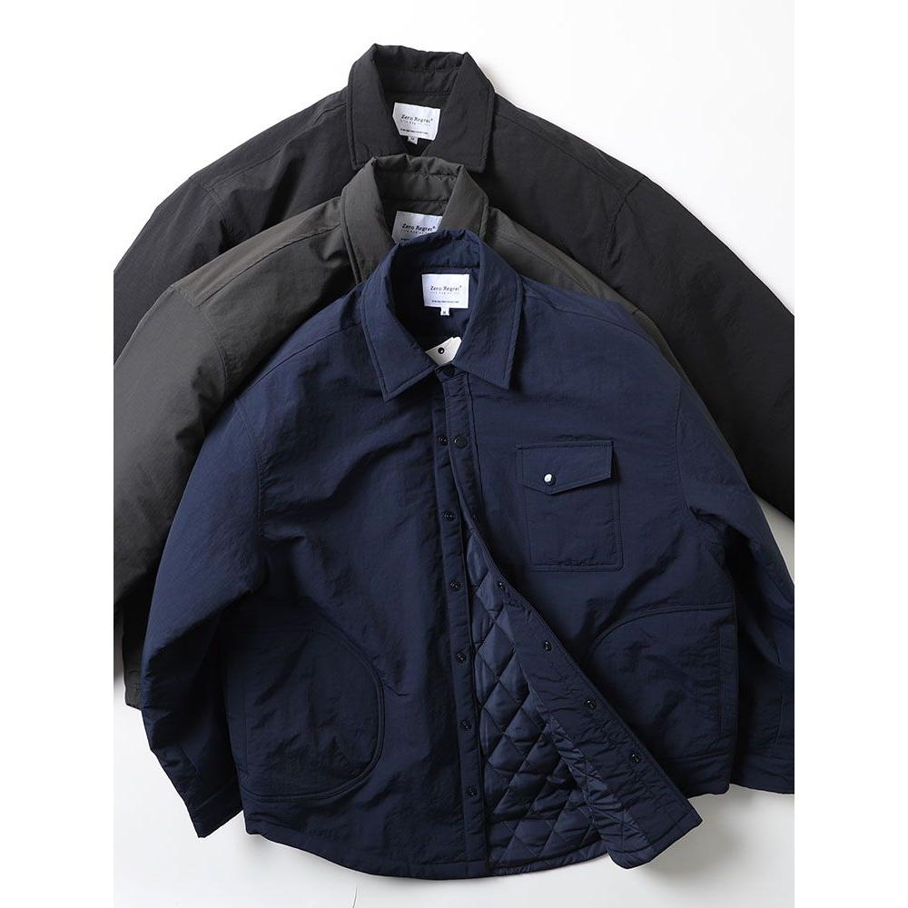 日单复古山系机能秋冬防水绗缝夹棉衬衫式棉衣外套宽松休闲棉服潮