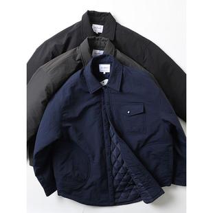 日单复古山系机能秋冬防水绗缝夹棉衬衫式棉衣外套宽松休闲棉服潮