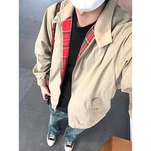 工装美式复古立领G9哈灵顿夹克休闲翻领机车顿外套男春