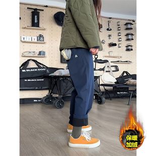 硬壳防水防风冲锋裤男秋冬季加绒美式机能工装裤户外微锥登山裤子