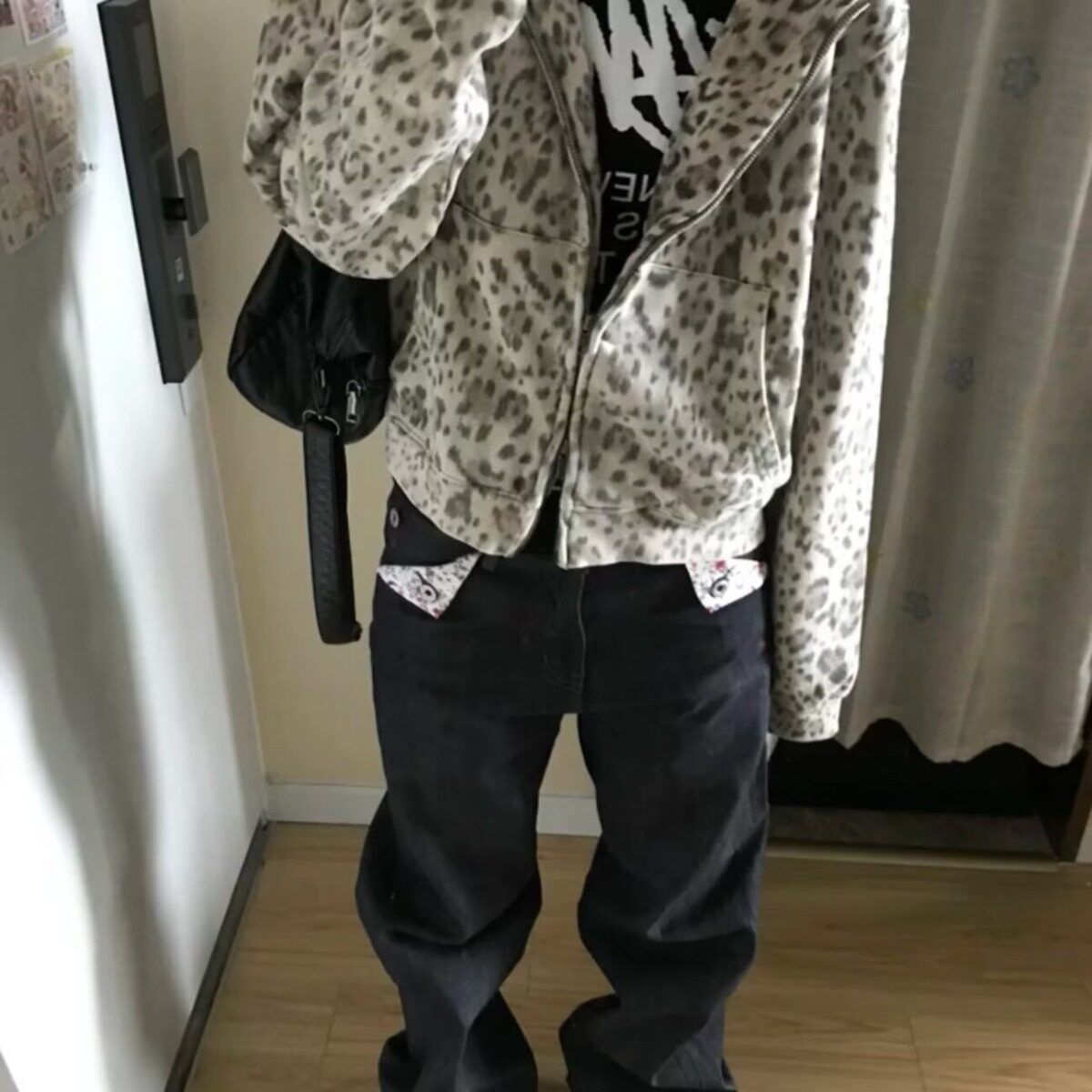 冬季新款时尚百搭立领花色棉衣女短款加厚宽松小个子学生面包服女