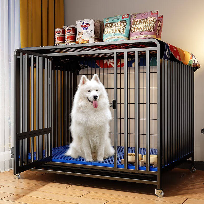 蔻丝【加粗全方管】狗笼子大型犬中型犬家用带厕所拉布拉多金毛狗怎么看?